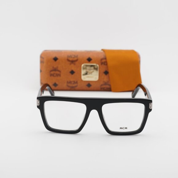 MCM MW5006 001 Square Eyeglasses - Shiny Black 53mm - Picture 2 of 9